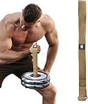 J Bryant Bras Latchling Training Strap Belt Hand Grip- Idéal pour l'entraînement des avant-bras et des biceps Multifonctionnel Home Gym Fitness Équipement Compatible avec 1 de pouce et 2 pouces Plaques de cloches