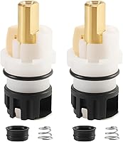 2-Pack RP25513 Faucet Stem Replacement Kit for Delta Two-Handle Faucets - Brass Cartridge with RP4993 Seats, Springs & Stops