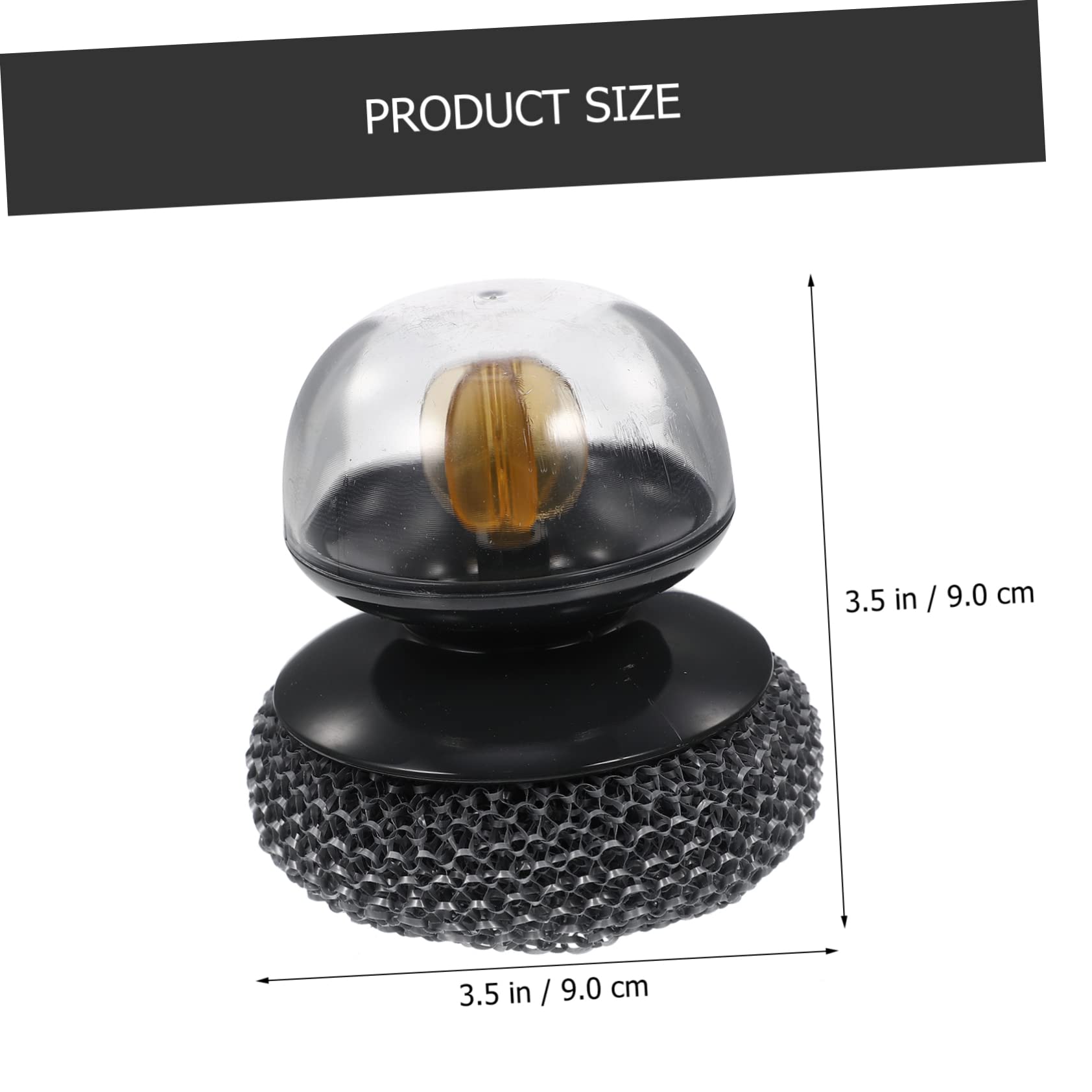 Esponjas for Lavar Platos, Esponja for Fregar antirayaduras, Bola for(Black)