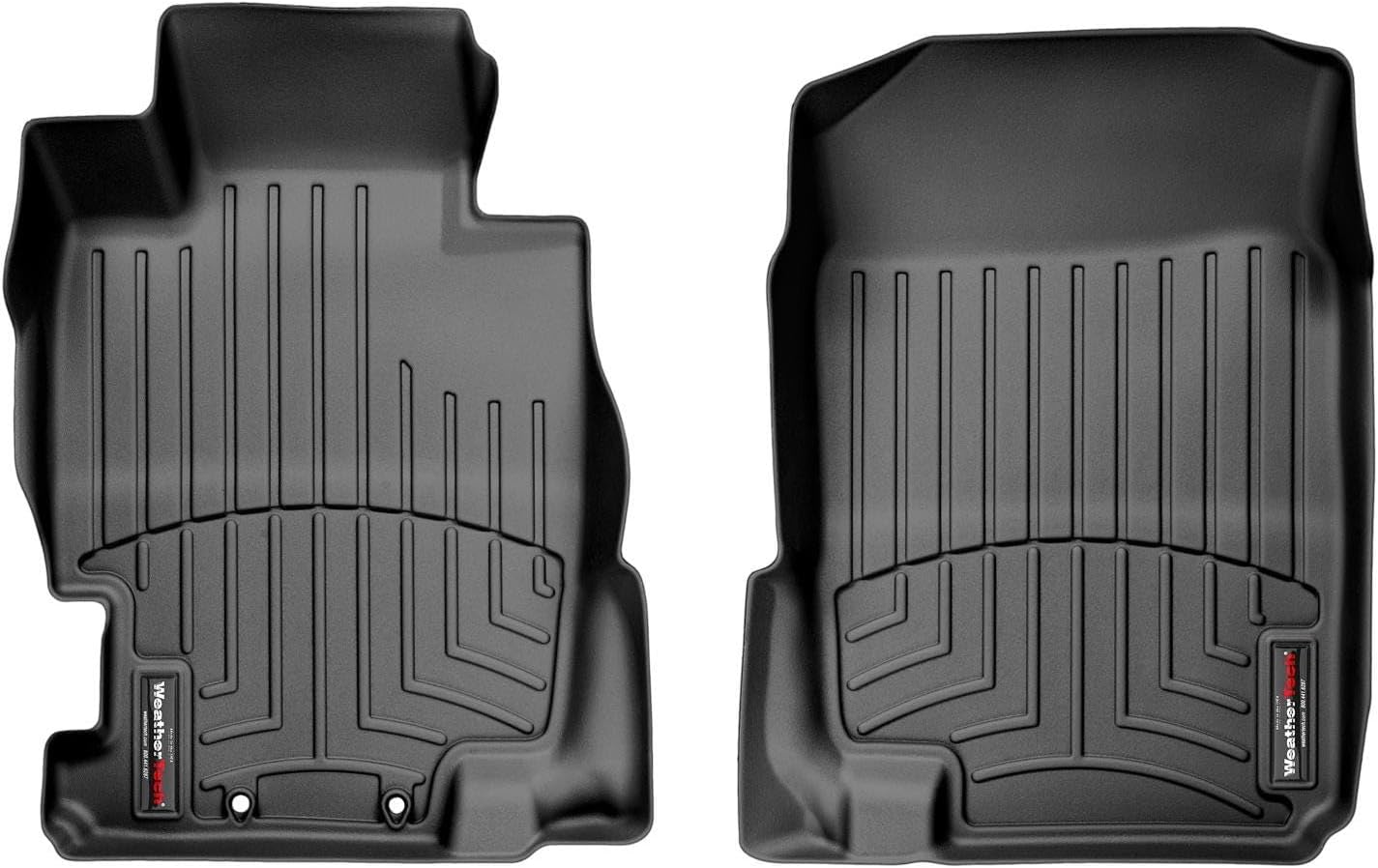 WeatherTech Custom Fit FloorLiners for Acura TL - 1st Row (441501), Black