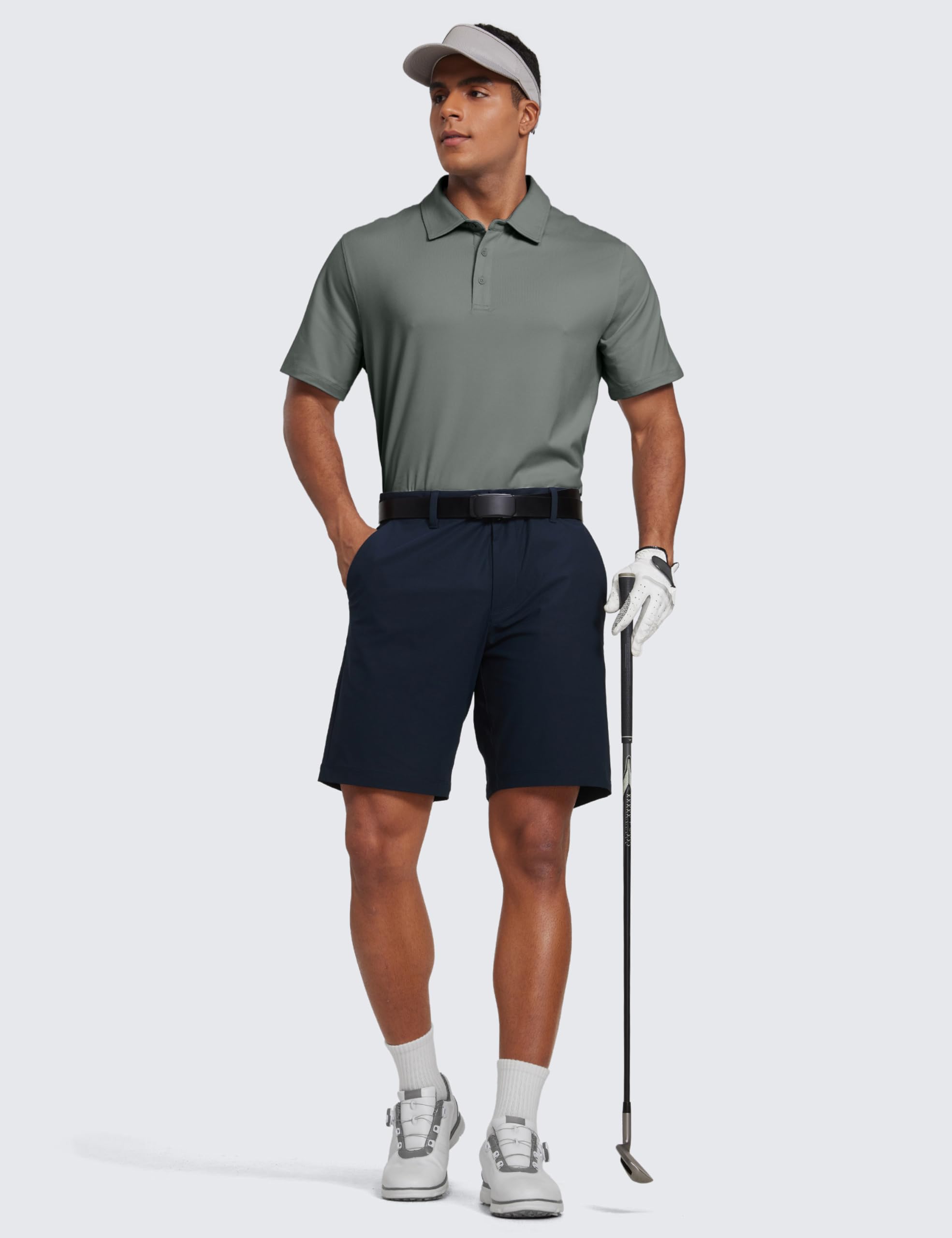 CRZ YOGA Polos en Cloud Jersey | Golf, Tejido Cepillado Suave, Corte Normal, Camisetas Manga Corta Hombre