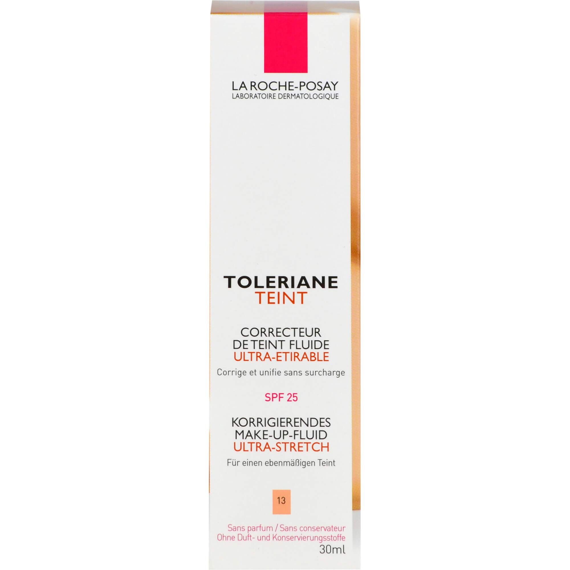La Roche Posay Toleriane Teint, Fondo de Maquillaje Corrector Fluido, SPF25, 13 Beige Sable, 30 ml