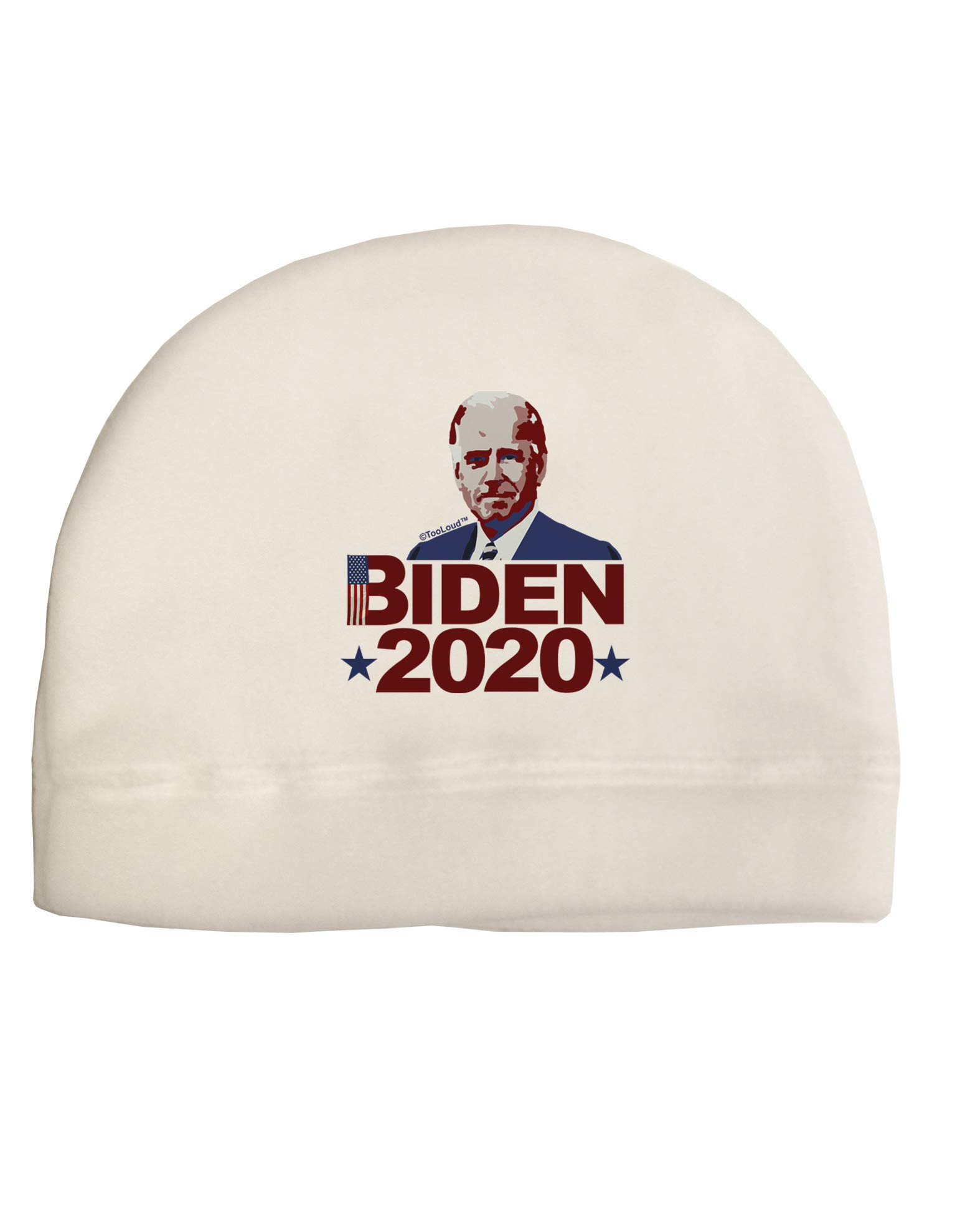 TOOLOUD Biden 2020 Face Child Fleece Beanie Cap Hat White