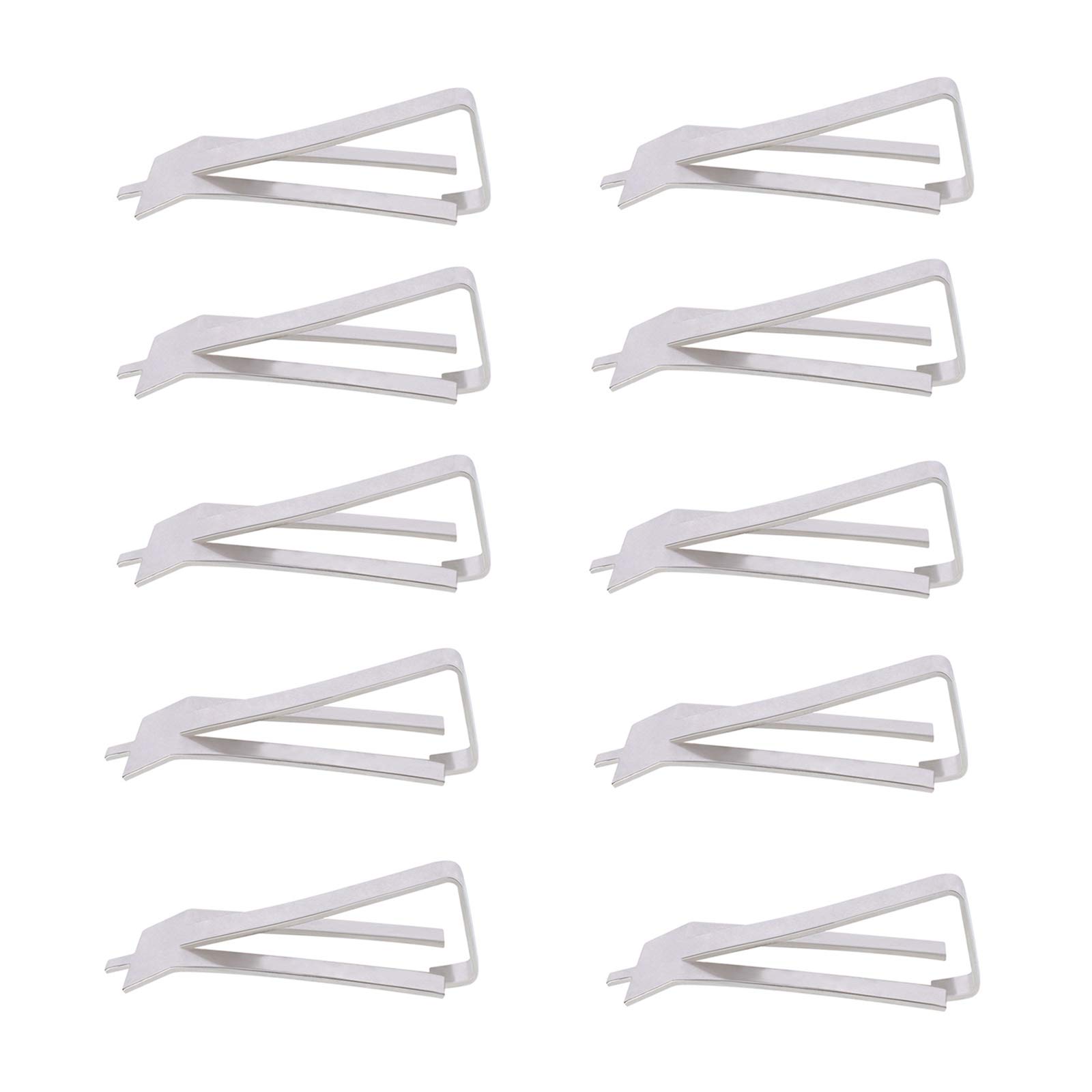 10 Pcs 3D Printer Accessories Hot Bed Printing Platform Lattice Glass Fixing Clip Stainless Steel Glass Polishing Clip