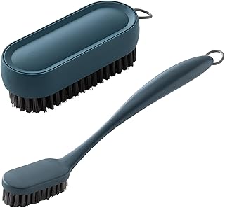 Selaurel Laundry Scrub Brush Cleaning Brush 2 Pack Soft Bristle Brush Clothes Underwear Scrubbing Brush Long Handle Househ...