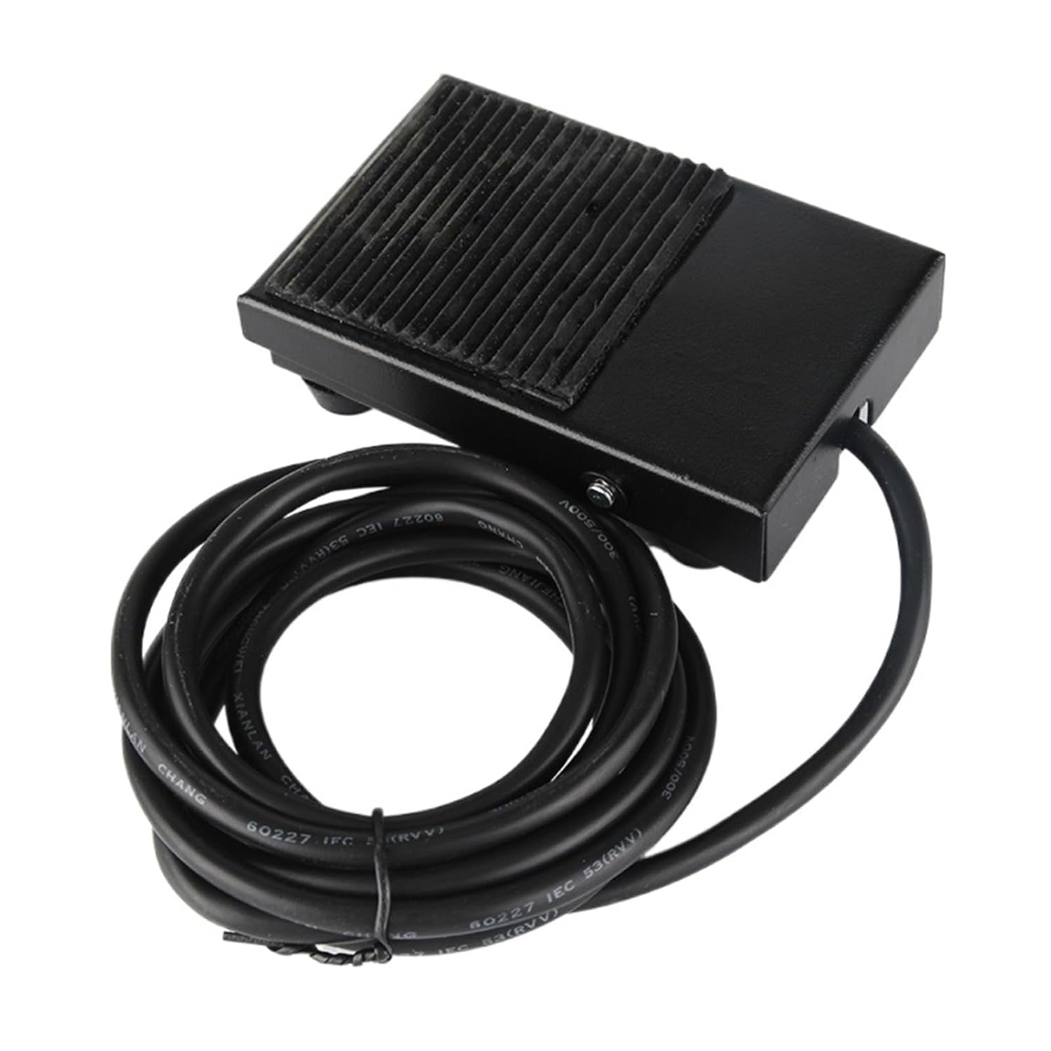 TFS-1 Unit Foot Switch Controller SPDT 1 Pedal Switch with Automatic Reset Line 2M and 16cm Two Wire Gauges 1Pcs(Black 2M)