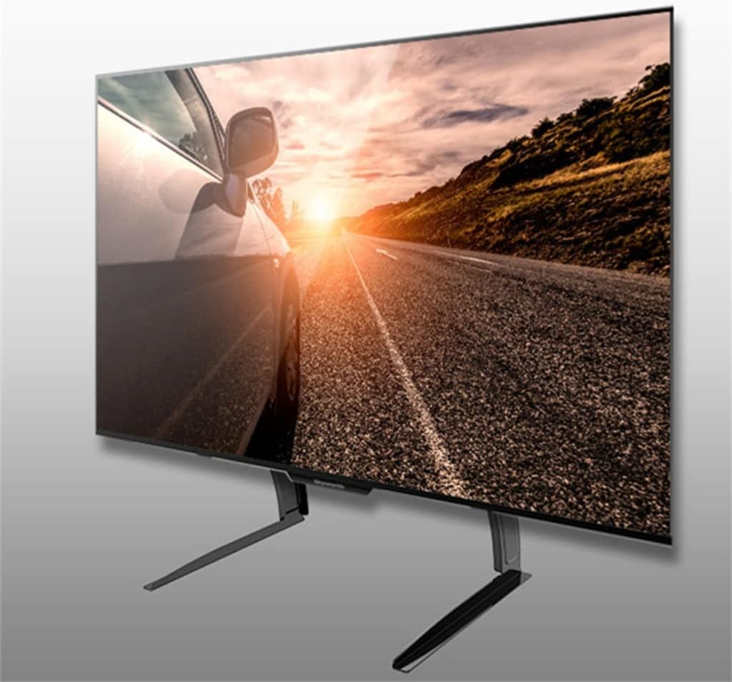 Universal Table TV Stand Base Height Adjustment Loading 50 KG Fit for 32-65" TVs Support