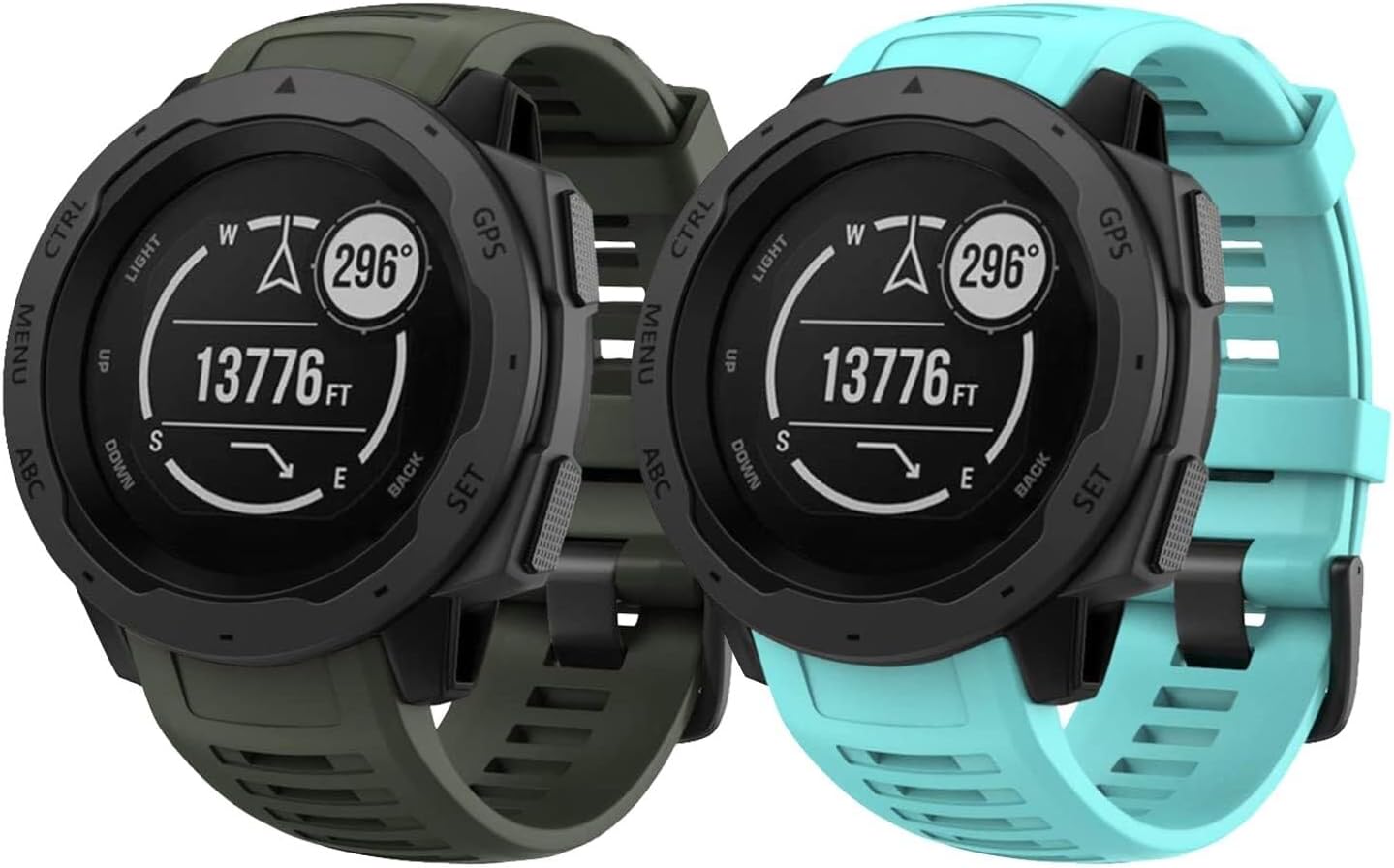 2pcs For Instinct Soft Silicone Replacement Watch Band