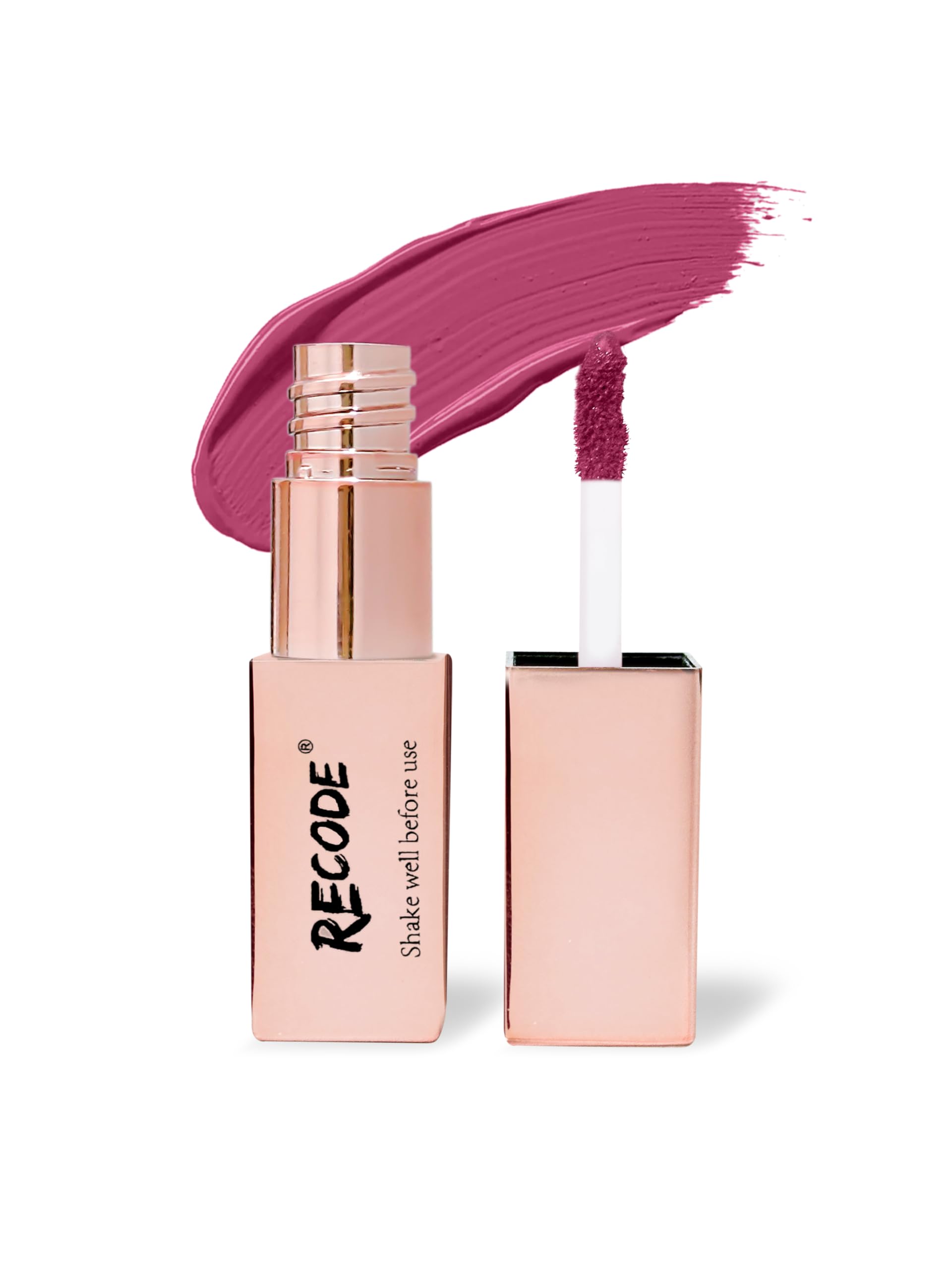 Recode 05 | All About Gloss | Gloss Fix Glossy Transfer Proof Liquid Lipstick - 05 Born To Shine - 3 ML-picture-11