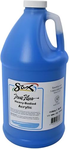 Sax True Flow Heavy Body Acrylic Paint, 1/2 Gallon, Cobalt Blue - 1572433
