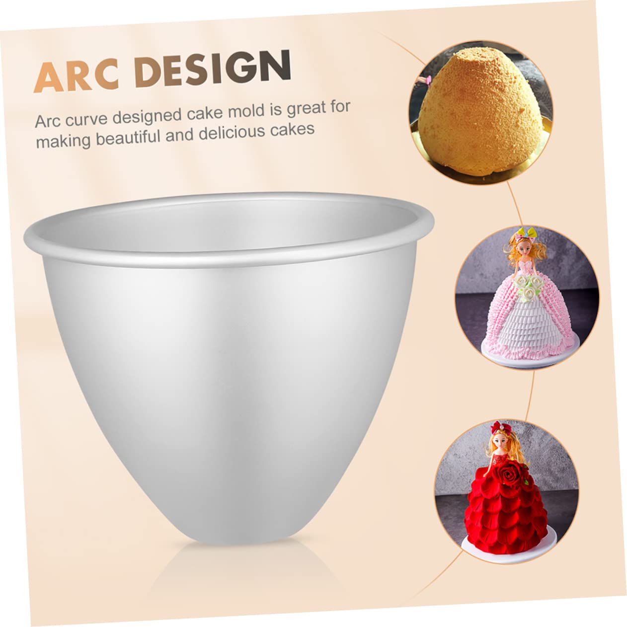 BESTYASH 2Pcs Non Stick Cake Molds Aluminum Baking Tools for Even Heating for Desserts and Kitchen and Easy to Use