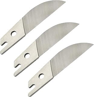 Miter Shears Replacement Blade SK5 Steel Angle shears Blade,Multifunctional Angle Scissors SK 5 Blade, 3 pcs Miter Trim Cutter Replacement Blade for Cuts From 45 To 135 Degree Miter Cutter