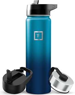 IRON °FLASK 22 Oz Sports Water Bottle with 3 Lids