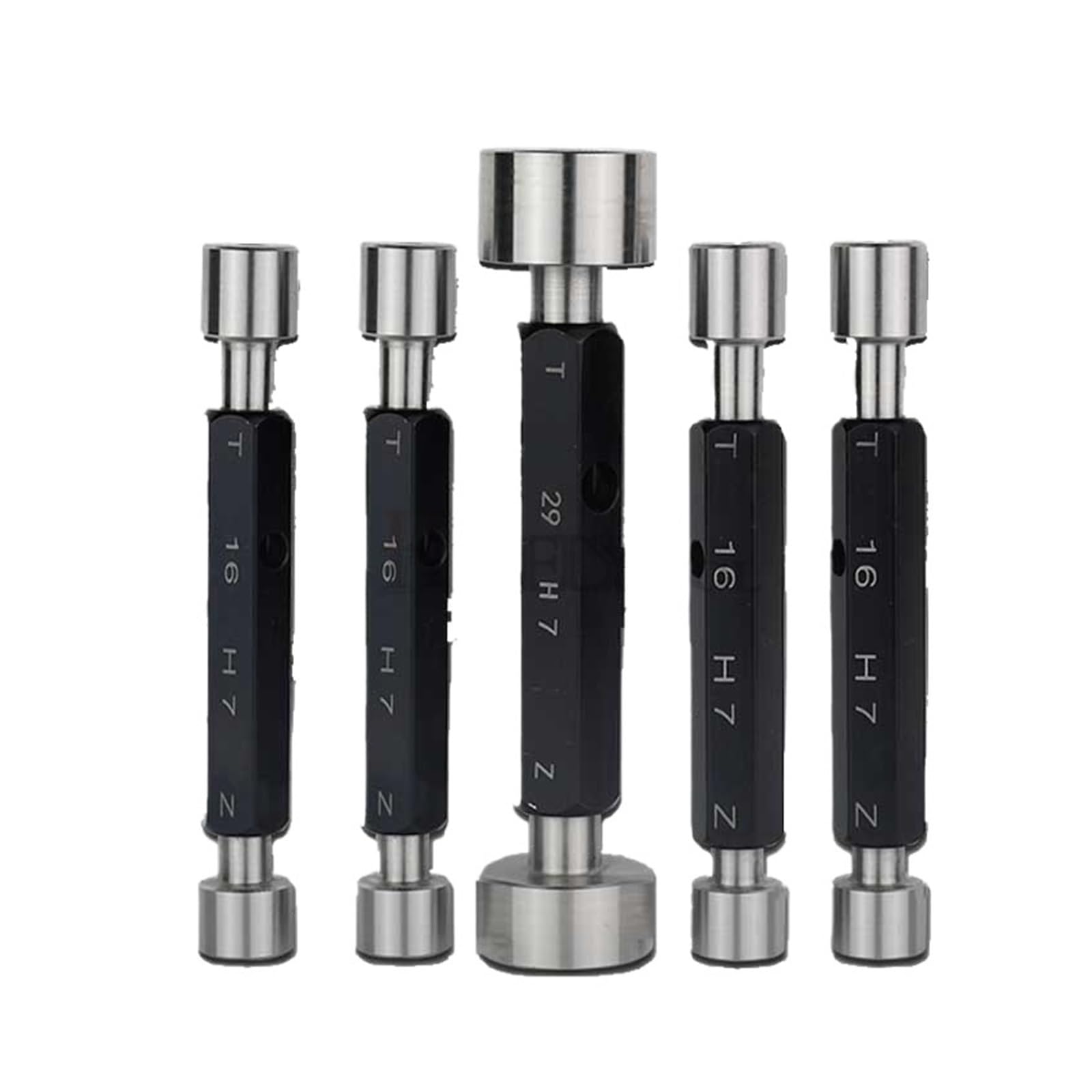 Gewindelehrdorn 26-59 mm H7-Glanzlehrdorn GO/NO GO Gage Metrisches Messgerät Präzisionsinternes glattes, feines Pitch-Gap-Testwerkzeug(27 H7)