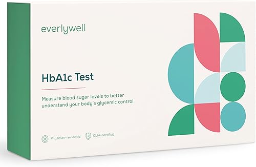 Everlywell Prueba HbA1c El kit de recolección en casa mide la hemoglobina A1c Resultados precisos de un laboratorio certificado por CLIA en