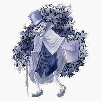 Vision Signs Haunted Mansion Hatbox Ghost Sticker Bumper Sticker Vinyl Decal 5