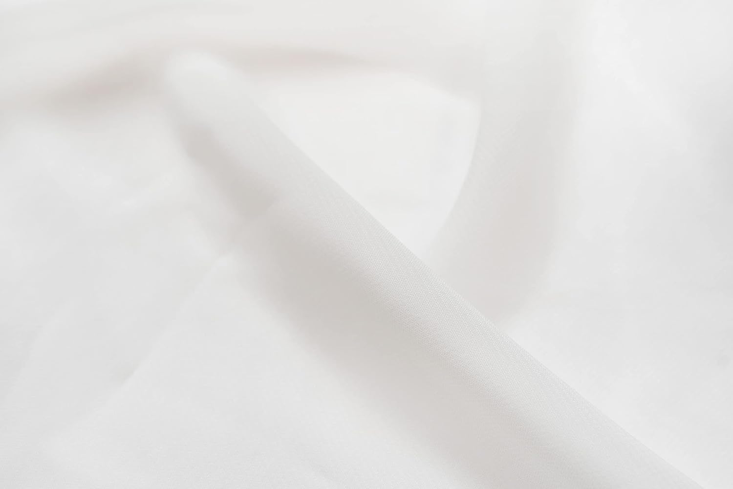 Chiffon Fabric by The Yard 59" Wide, Ivory,50 Yards Continuous
