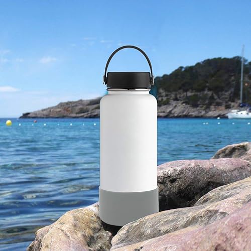 Miniatura 5 de Flaskars - Bota protectora de silicona para botellas de agua Hydroflask de 12 - 40 onzas, manga inferior antideslizante, cubierta parachoques (se