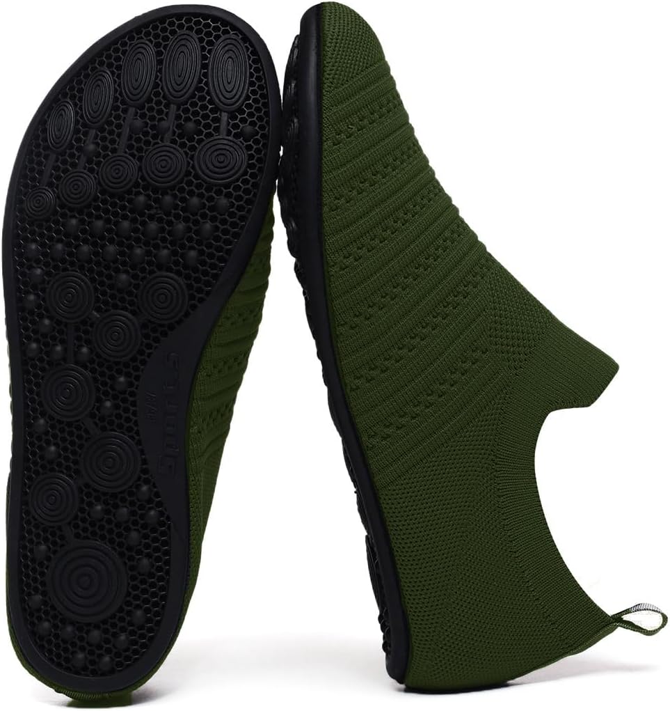 QZKDM Lightweight Slip on Grip Indoor House Slippers Barefoot Non Slip Home Exercise Yoga Shoes for Men Women - Image 6