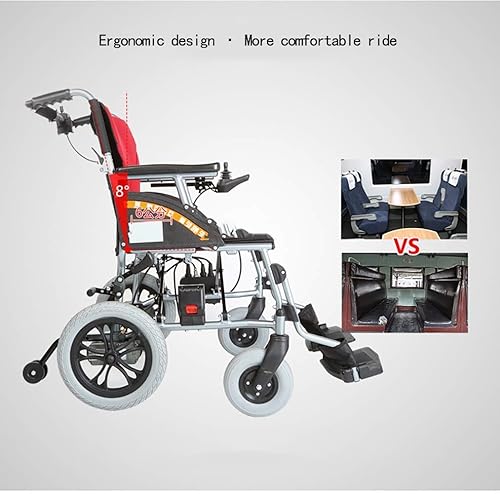 Miniatura 8 de NEOCHY Silla de ruedas portátil de moda ligera plegable para transporte de energía sillas de ruedas eléctricas para adultos mayores andador con