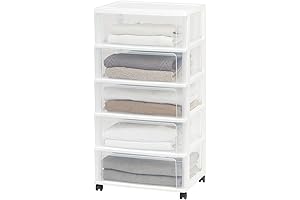 IRIS 5-Drawer Storage Organizer with Wheels