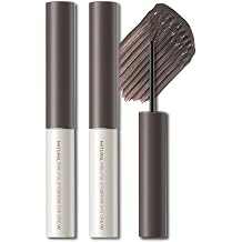 2 Pcs Tinted Eyebrow Cream,Ultra-Fine Brush Tinted Brow Gel Waterproof Long Wear Eye Brow Mascara Transfer-proof Natural Brow Makeup without Clumping, Dark Brown