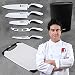 Bergner Set de Couteaux, Acier Inoxydable, Blanc, 31.5 x 20 x 10 cm, Lot de 5