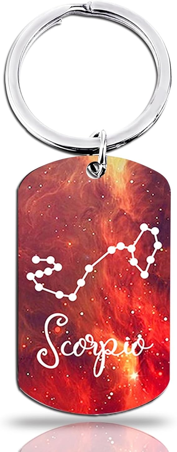 OEHEDOU 12 Constellation Keychain Gift Zodiac Astrology Gifts Birthday Gifts For Women Men Adults Boys Girls Horoscope Lovers