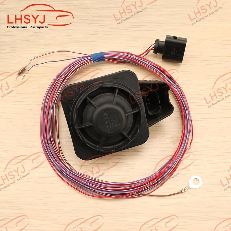 LHSYJ Auto Car Security Alarm Siren Speaker Horn with Cable Harness for VW Golf 7 MK7 MQB for Passat B8 for Tiguan 5Q0951605A 5Q0951605 - (Color Name: 1set)
