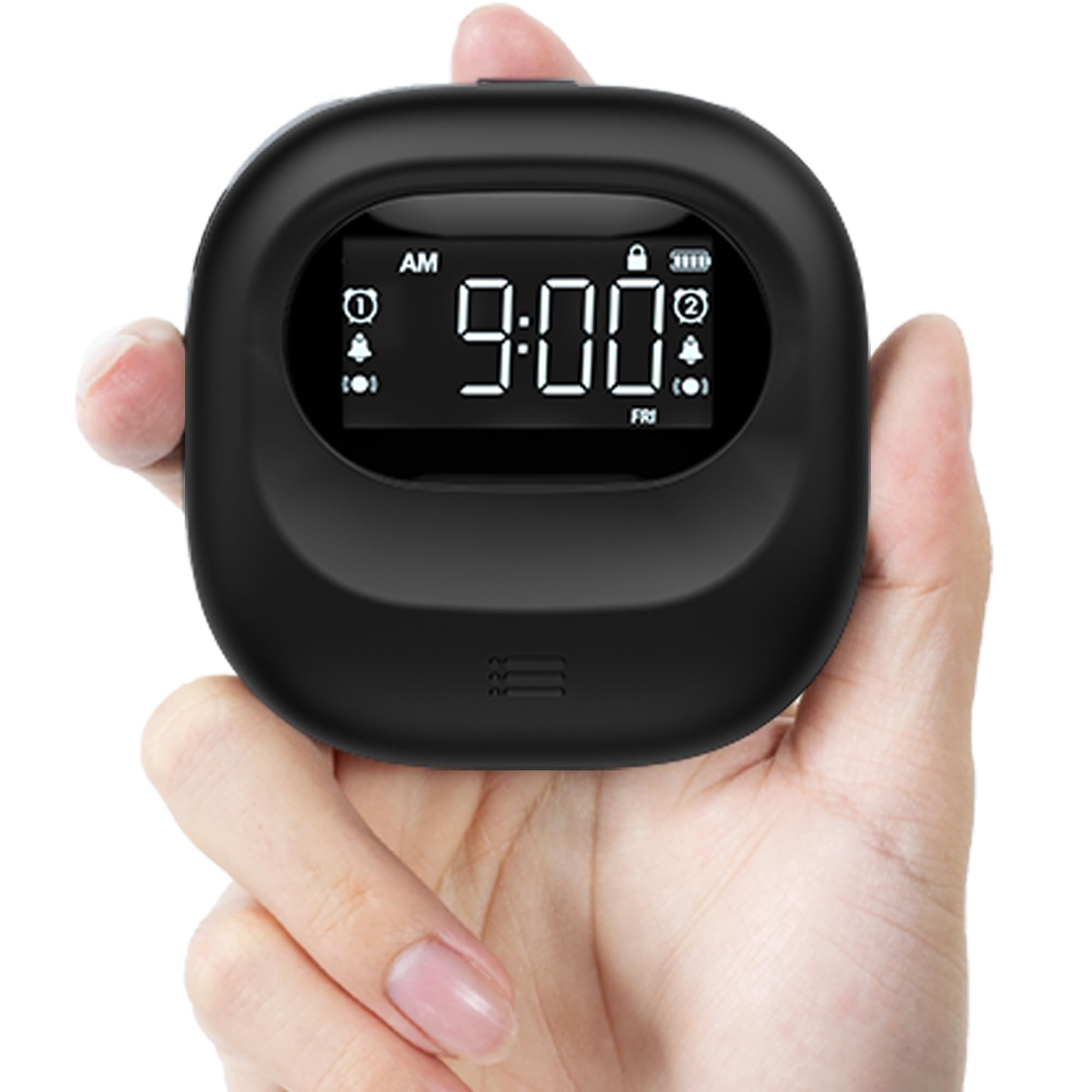 Amazon.com: Roxicosly Vibrating Alarm Clock for Heavy Sleepers, Super  Strong Adjustable Vibration Bed Shaker Clock Under Pillow for Hearing  Impaired Deaf, Cordless, Small, USB Rechargeable for Travel : Home & Kitchen