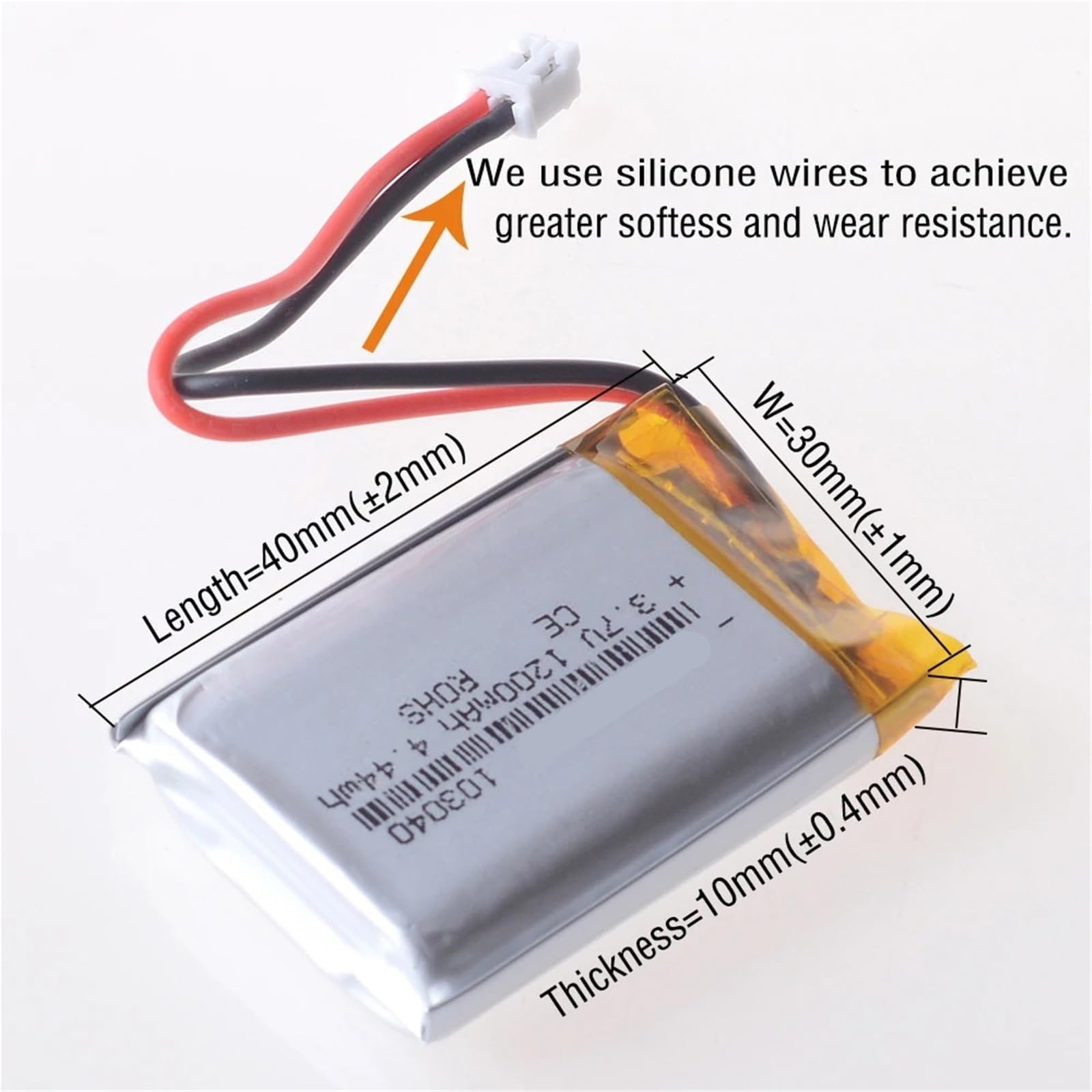 Amazon.com: BWKZWKWM 103040 3.7V 1200mAh Lithium Rechargeable