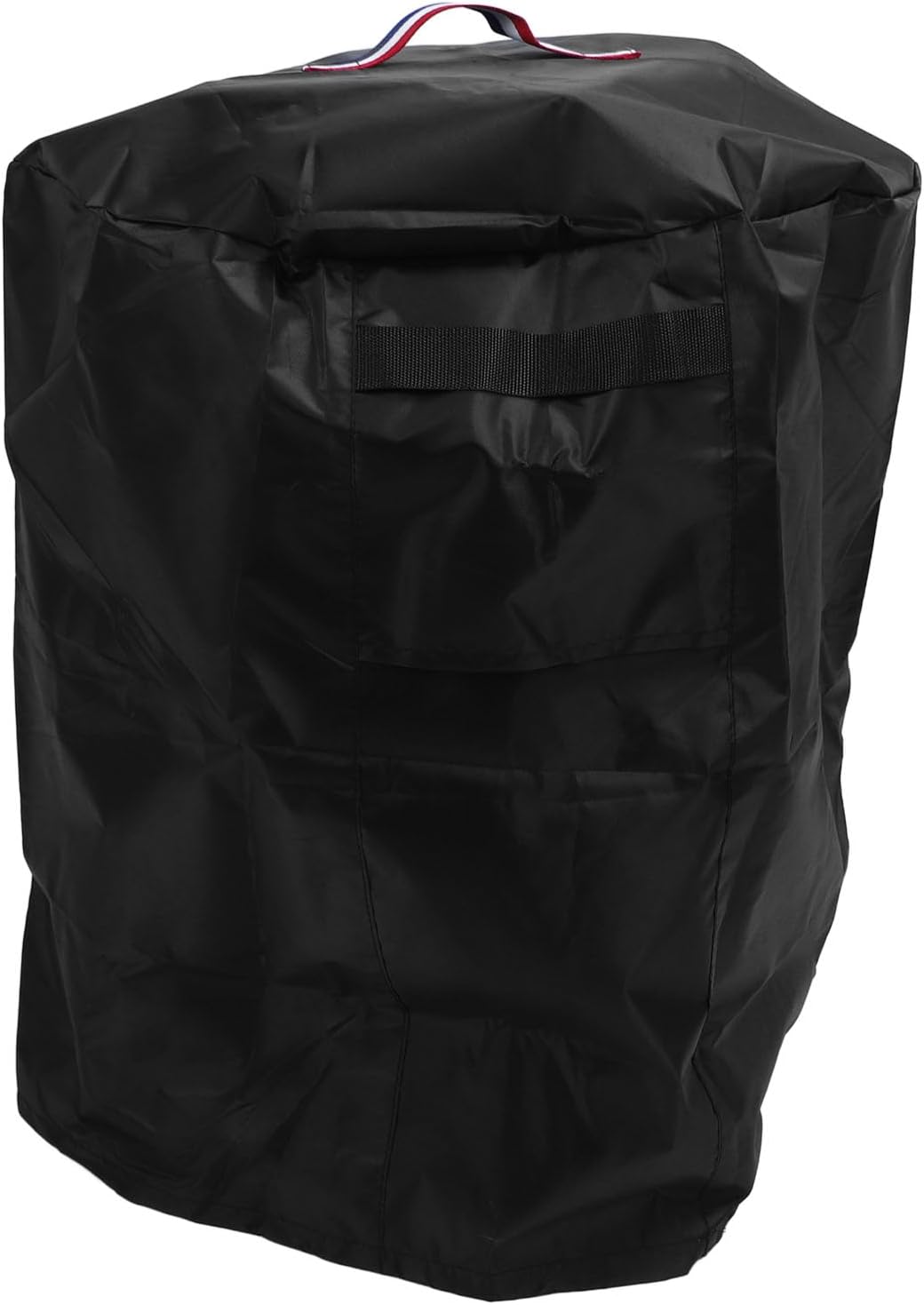 Pwshymi Round Fire Pit Cover Strong Polyester Material Ventilated Storage Bag Patio Outdoor Fireplace Cover for All Seasons