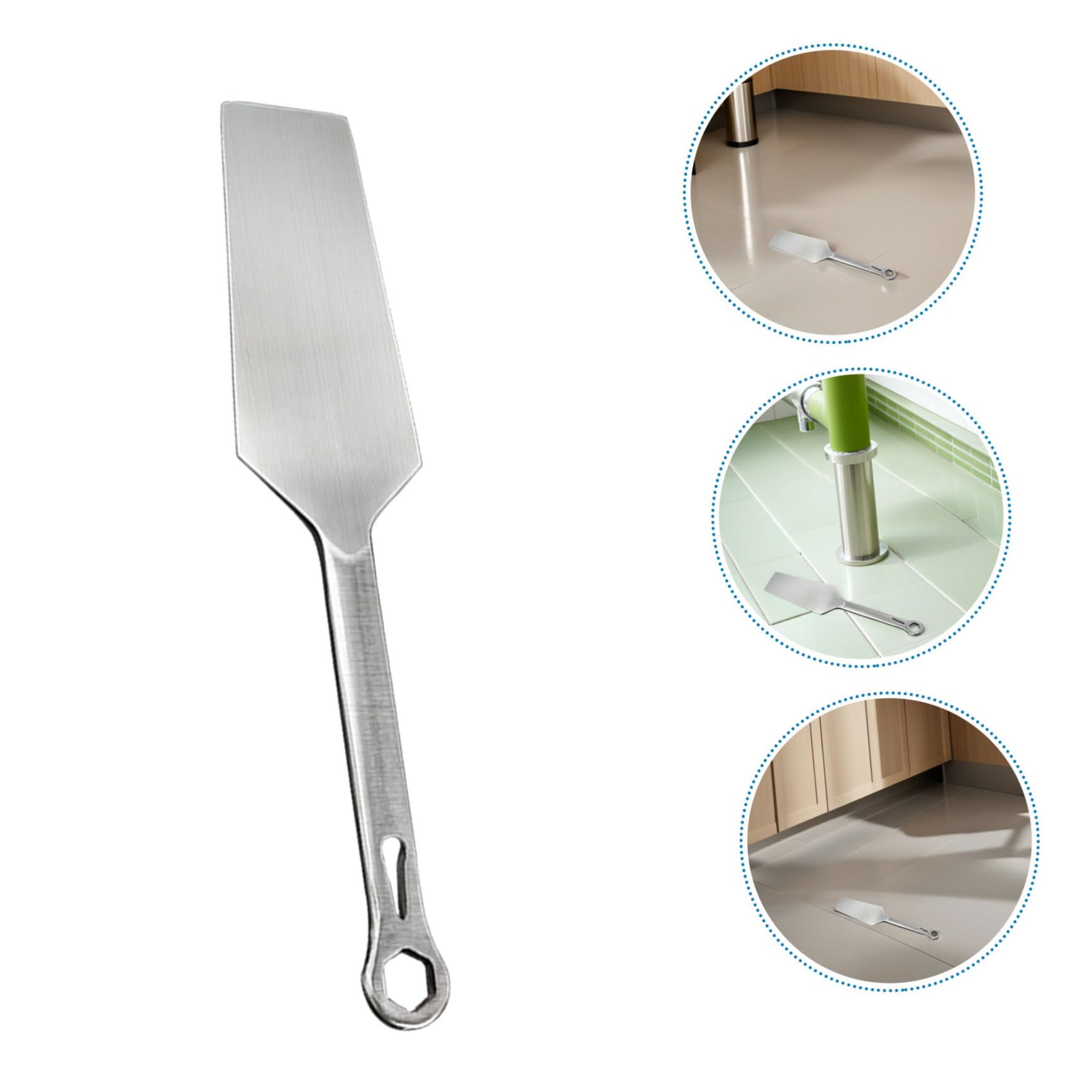 Veemoon cuchillo de albañilería cuchillo de albañilería herramienta de acero inoxidable Silver