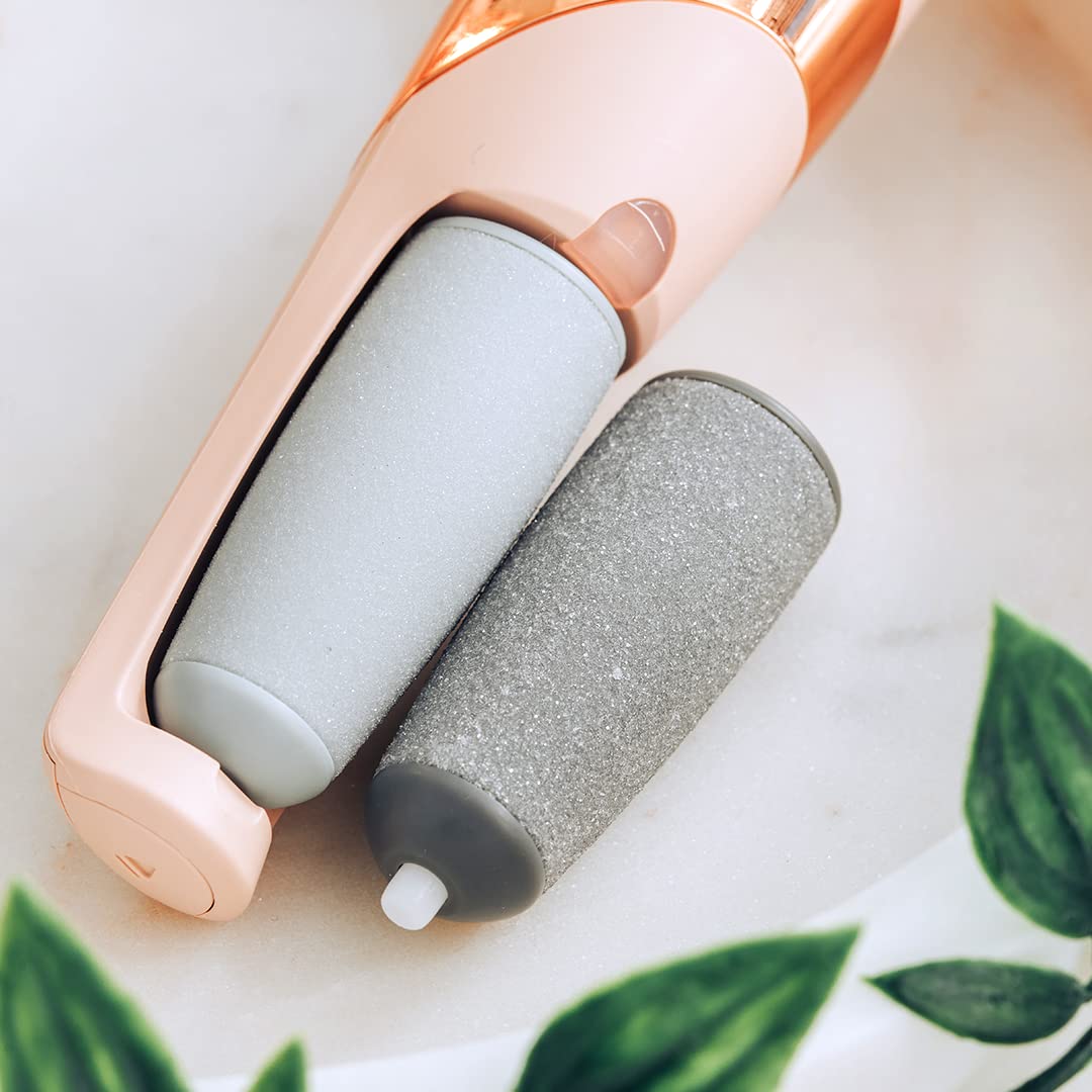 Finishing Touch Flawless Pedi – zestaw 3 wymiennych głowic rolkowych do elektrycznego pilnika do pedicure, idealne do domowego spa, zawiera 2 grube głowice rolkowe i 1 cienką głowicę