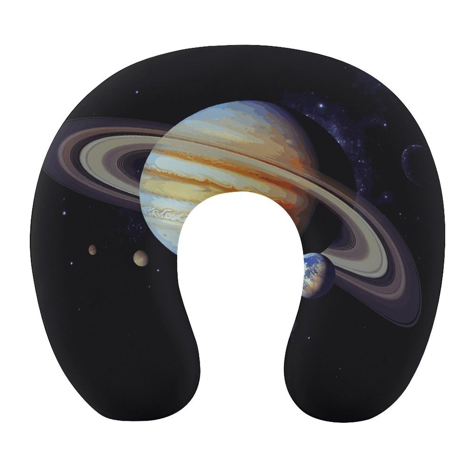 FekiLoot Planet Jupiter Travel Pillow,U Shaped Office Napping Pillow Support Neck and Head Comfortable Travel Neck Pillow U Shape Sleeping Essentials for Long Haul Flights