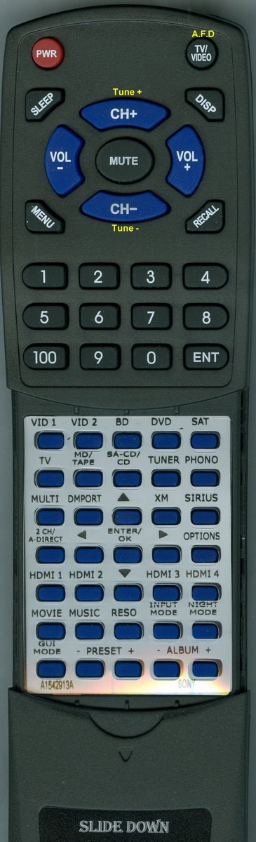 Telecomando Sony RM-AAL019 Originale: Per Il Tuo Stereo STR-DG1200, Come Nuovo!