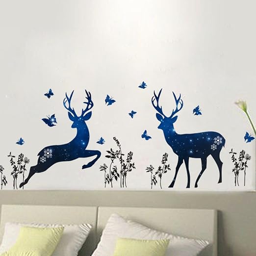Amazon Zooarts ウォールステッカー シルエット 綺麗 雪結晶の木 蝶々 姫とピアノ トナカイ 壁紙シール おしゃれ インテリア雑貨 賃貸ok 蝶とトナカイ ウォールステッカー オンライン通販 Amazon Zooarts ウォールステッカー シルエット 綺麗 雪結晶の木 蝶々 姫とピアノ トナカイ 壁紙シール おしゃれ インテリア雑貨 賃貸ok 蝶とトナカイ ウォールステッカー オンライン通販