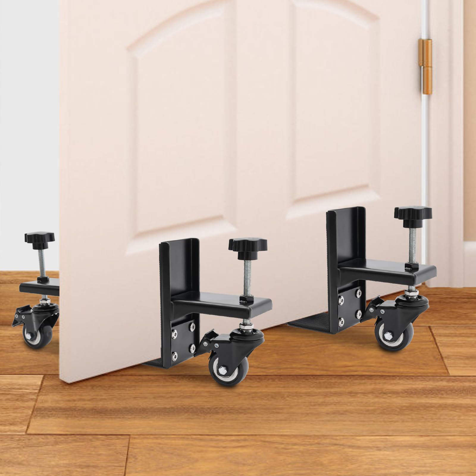 Door Installation Tool, Installation Tool for Doors 1 to 2.375 Inches Thick, 2-piece Door Installation Tool Kit ?4 Pressure Plate Holders Can Be Adjusted