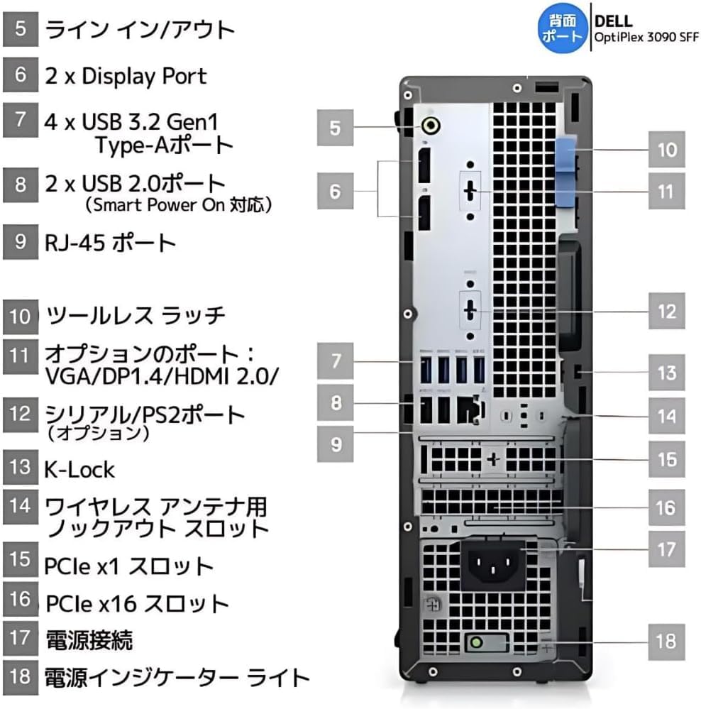 Amazon.co.jp: 【整備済品】Dell OptiPlex 3090 SFF デスクトップPC
