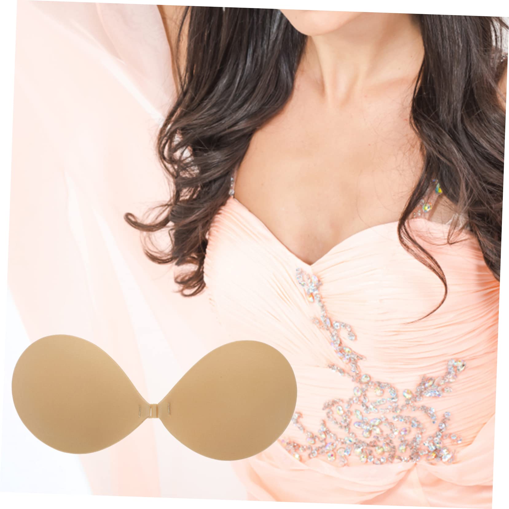 4pares Sujetador Adhesivo Invisible Para Mujeres Braseras Sin Tirantes Espalda Para Vestidos De Novia y Ropa De Fiesta Diseño Transpirable y Cómodo Color