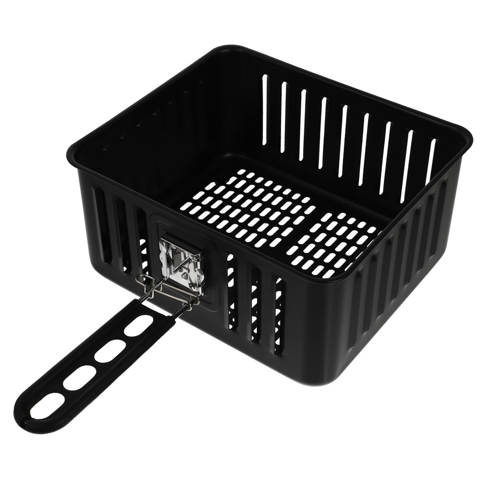 Cesta de freidora eléctrica resistente con asa, accesorio de freidora de aire de alta calidad para una cocina saludable, ideal para la cocina del hogar, perfecta para alimentos fritos crujientes