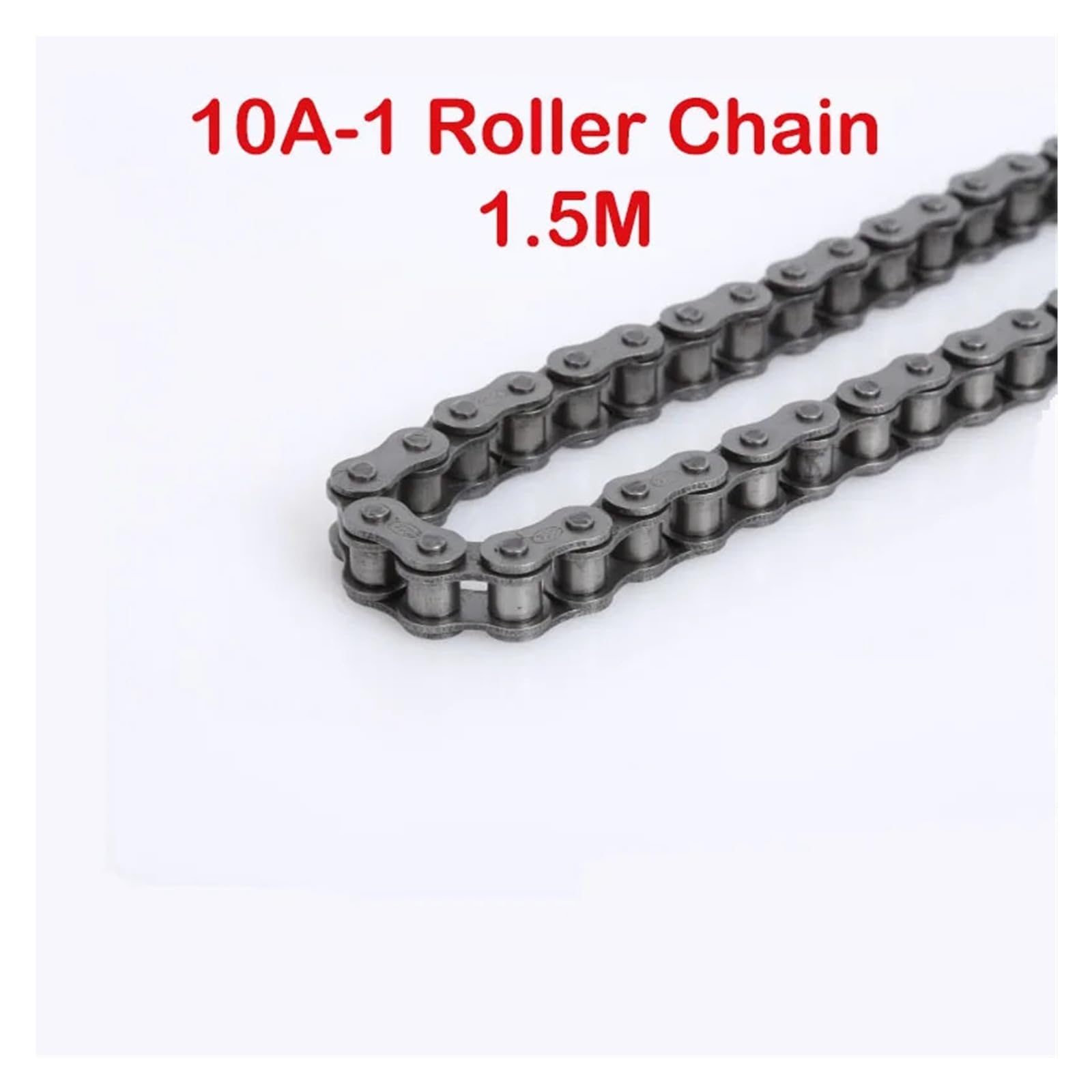 Cadena de rodillos 10A-1, paso 1,5 m y 15,875 mm con eslabones conectores