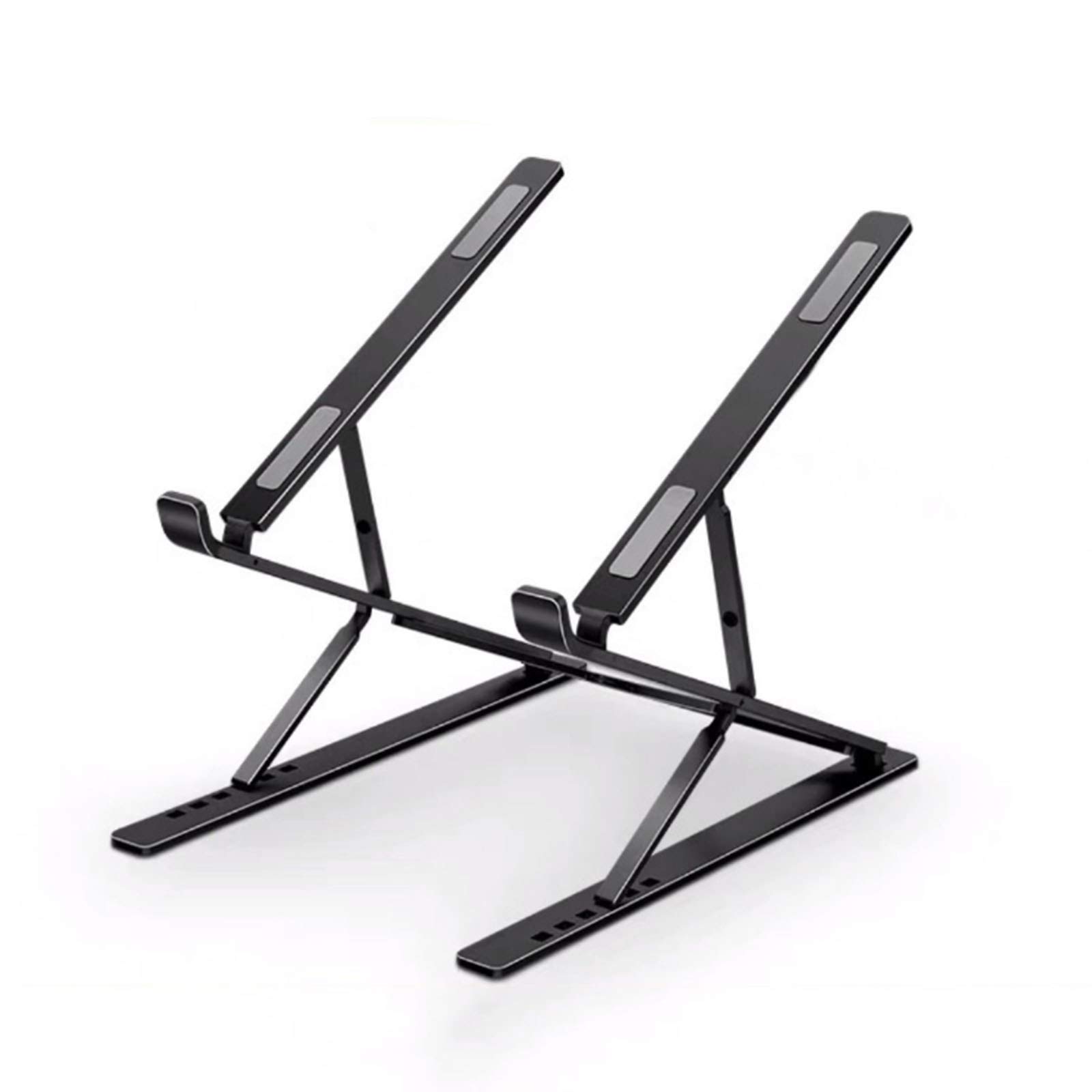 sunyu Supporto Ventilato Portatile, Supporto Notebook Alluminio, Laptop Stand, Supporto Laptop Regolabile, per Tutti i laptopBlack