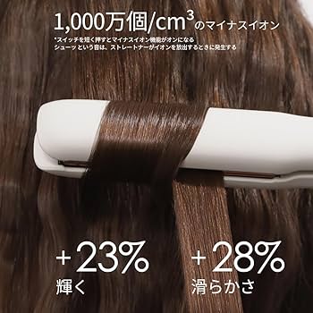 Amazon | 毛のストレートナー、滑らかな様式を作成する否定的な