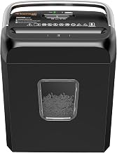 Bonsaii Paper Shredder, 3.4 Gals Wastebasket, 5-6 Sheet Crosscut Shredder for Home Use