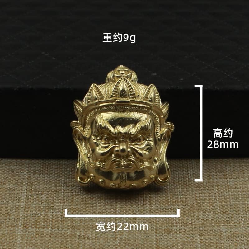 1Pcs 纯铜佛像头户外财布扣钱包皮具箱包装饰Pure Copper Buddha Statue Heads Outside The Factory Buckle Wallet Bag Leather Suitcase Bag(佛像 B)