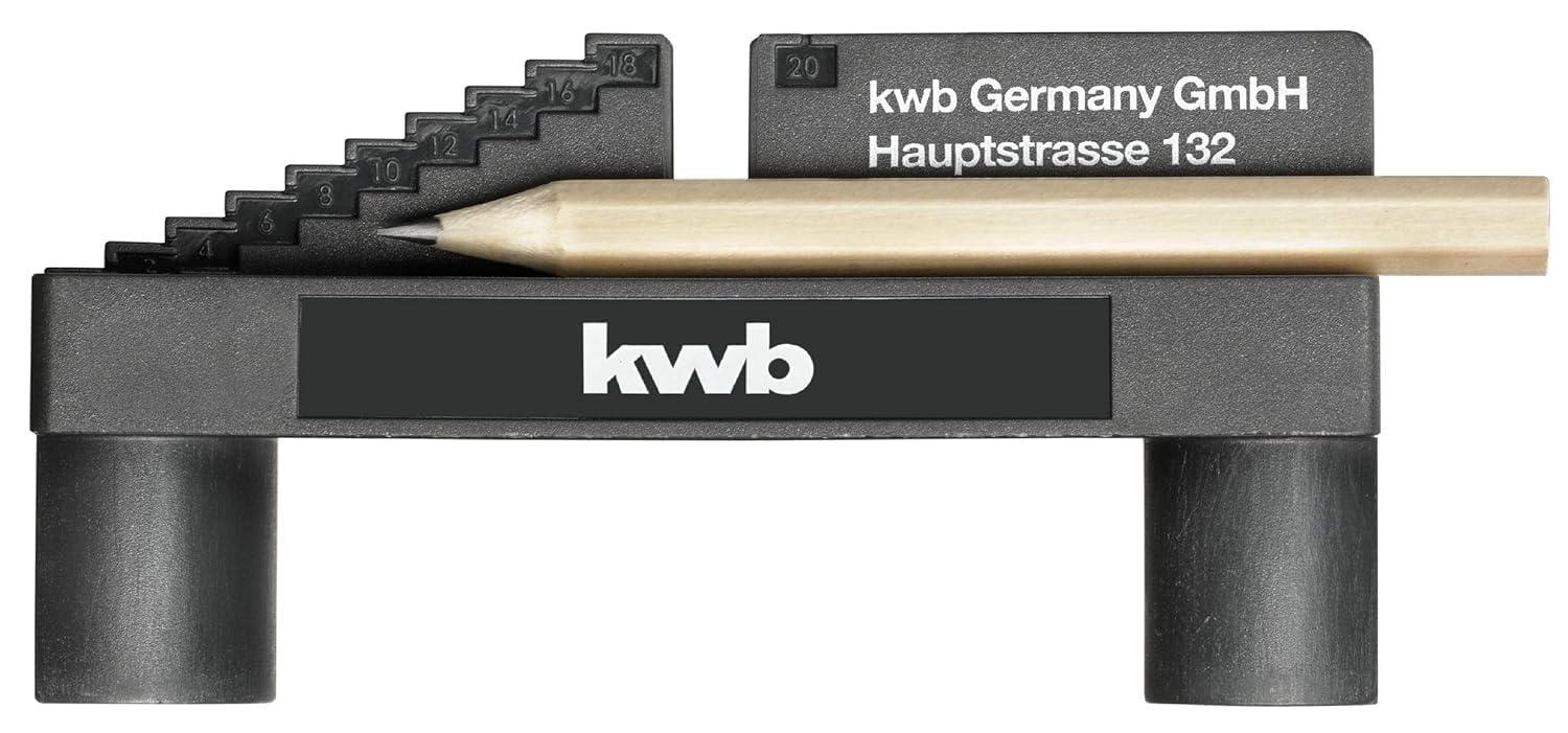 kwb Stojak wiertarski z uchwytem wiertarskim & Kwb 757800 Narzędzie do Oznaczania, Czarny, 28 x 105 x 170 mm