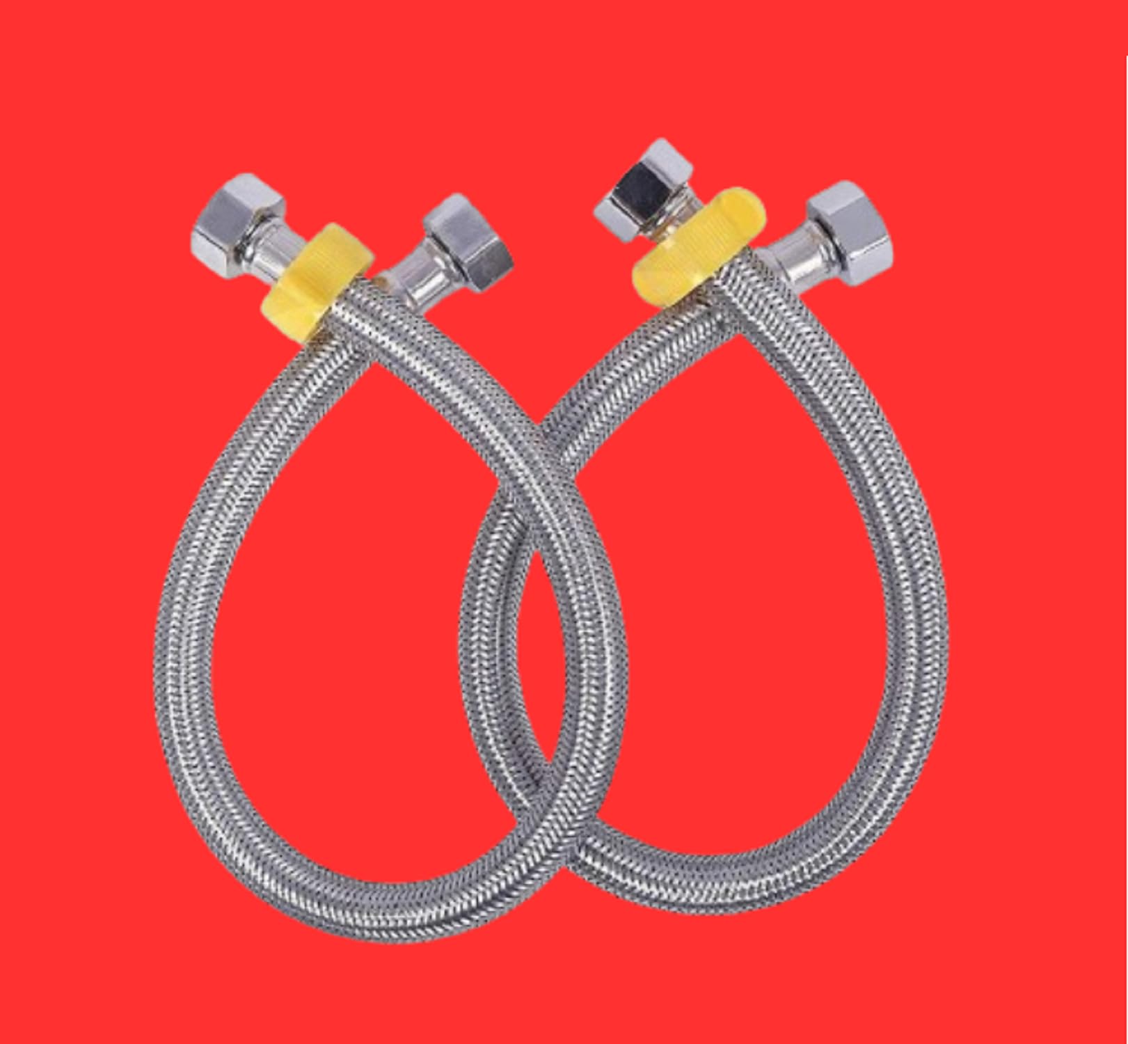JAGGER CP2251 Stainless Steel 304 Grade Connection Pipe For Geyser, Wash Basin & Toilet Seat Flush, 304 SS Finish COMBO PACK OF - 2 (24 INCH) (B0D3HW2FD3) Amazon Price History, Amazon Price Tracker