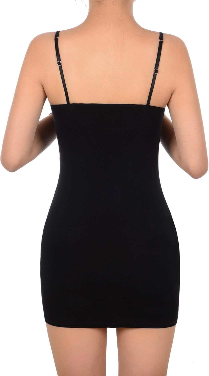 WILLBOND 3 Pieces Women Basic Long Tanks Adjustable Spaghetti Strap Camisole Top - Image 6