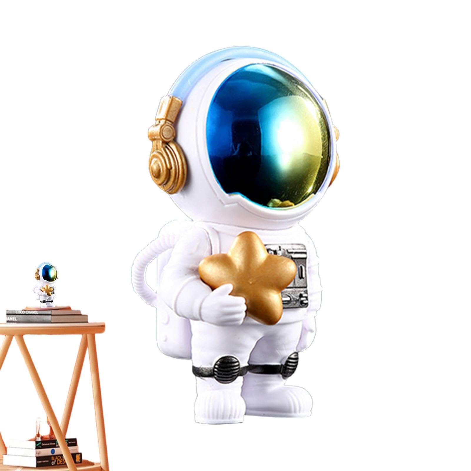 Neamou Statue - Resin Desk Ornament - Sculpture, Astronaut Decor for Shelf, Car, Home, Desk Ornament, Astronaut Figure Toy